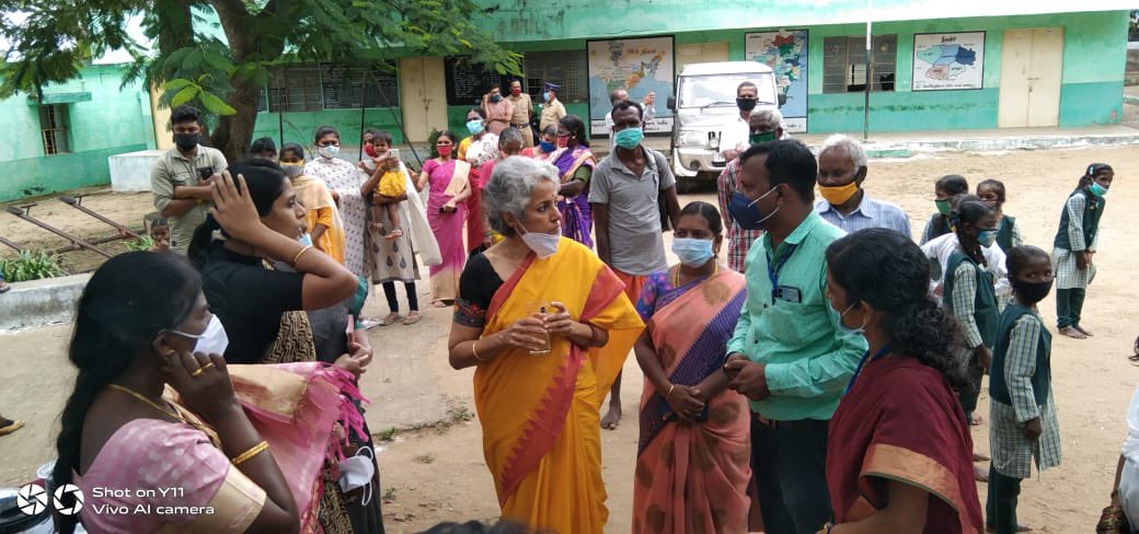 In Anaikatti tribal village in NILGIRIS, interacting with children, elders &amp; teachers on their lives during the pandemic. School closures have had a huge impact on learning bec of no network connectivity. We need to close the digital divide <a href="/supriyasahuias/">Supriya Sahu IAS</a> <a href="/ptrmadurai/">Dr P Thiaga Rajan (PTR)</a> <a href="/NITIAayog/">NITI Aayog</a>