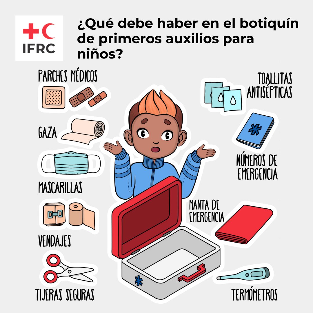 sacerdote Cocinando Grave IFRC Americas on Twitter: "¿Qué debe tener un kit de primeros auxilios para  niños y niñas? ¡Te contamos! ⬇️ https://t.co/2gDBa1VpQ9" / Twitter