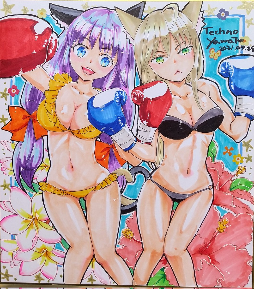 前の絵。構図がいまいちでトロピカルにしまくったらこうなりました 