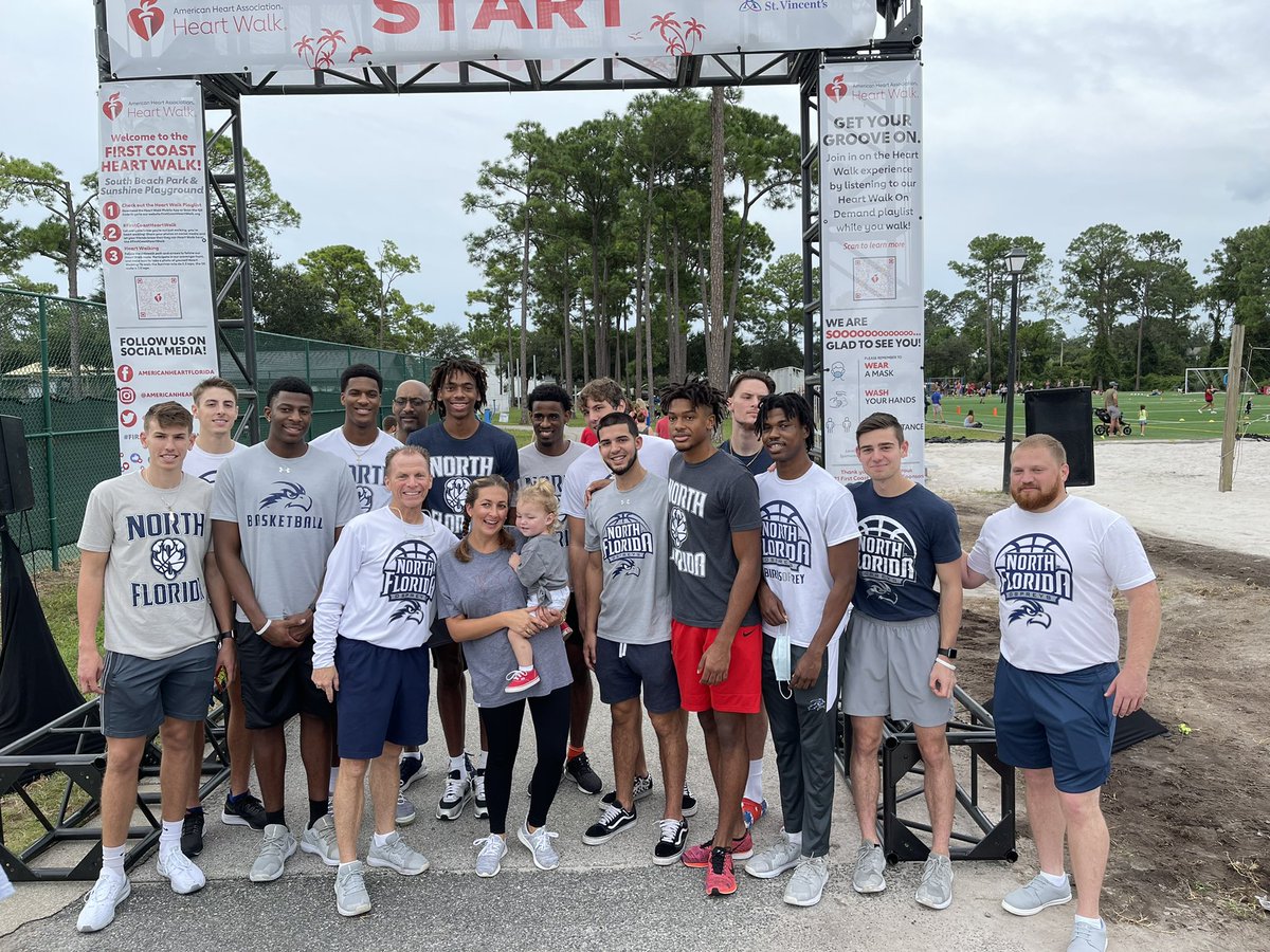 CoachMDriscoll's tweet photo. @WaffleHouse is a perfect ending to an amazing morning!!! Thank You #FirstCoastHeartWalk @OspreyMBB https://t.co/brxk7oKElb