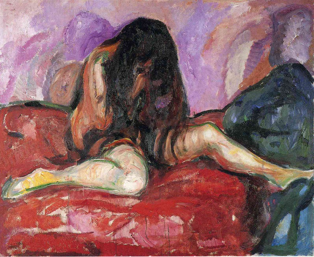 artistmunch's tweet photo. Nude I, 1913 #edvardmunch #expressionism https://t.co/G3QfGemDRJ