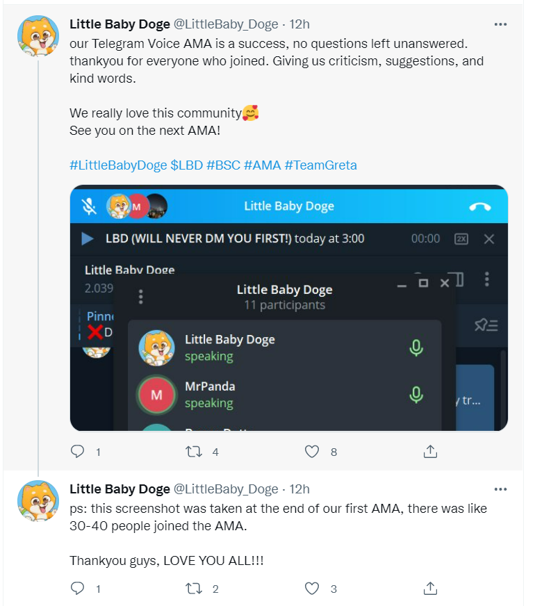 SmartpickLive's tweet photo. @CryptoKanyee @LittleBaby_Doge #LittleBabyDoge is BIG SCAM don't buy any tokens hence I have brought few tokens through pre-sale and Joined the call, This company is not registered anywhere and post meeting I am not able to see telegram group with "Little Baby Doge" in my list, please try whoever brought? https://t.co/jiXdmOEnxb