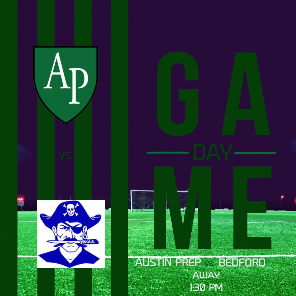 Game Day! <a href="/AustinPrepBSoc/">AP Boys Soccer</a> travels to @Bedfordbucs for 1:30pm start! Good luck boys! #Unitas