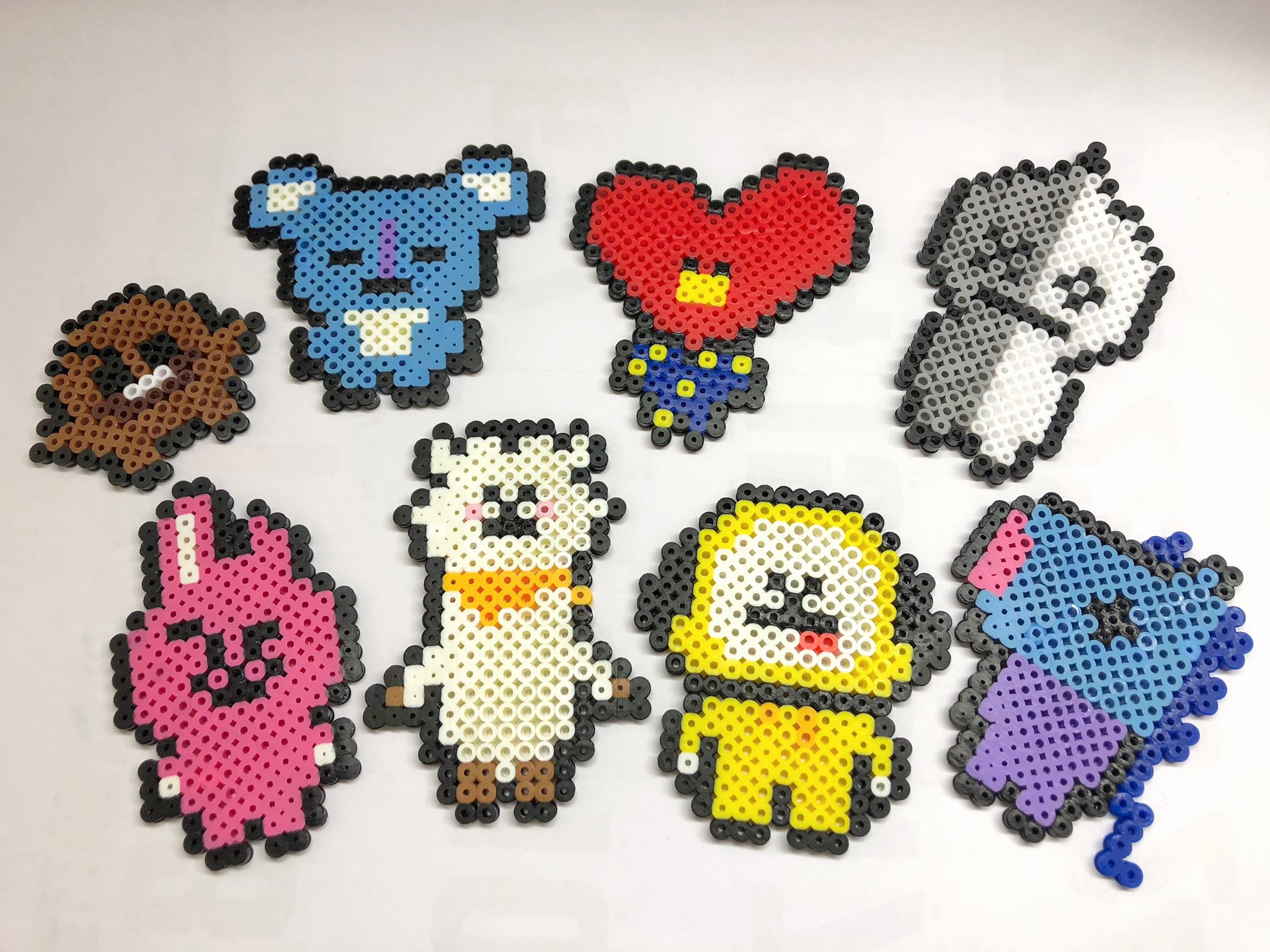 なび ついに完成 かわいいぃ Bt21 Armyさんと繋がりたい Armyさんと仲良くなりたい Bts 방탄소년단 アイロンビーズ T Co O6t9coh8rz Twitter