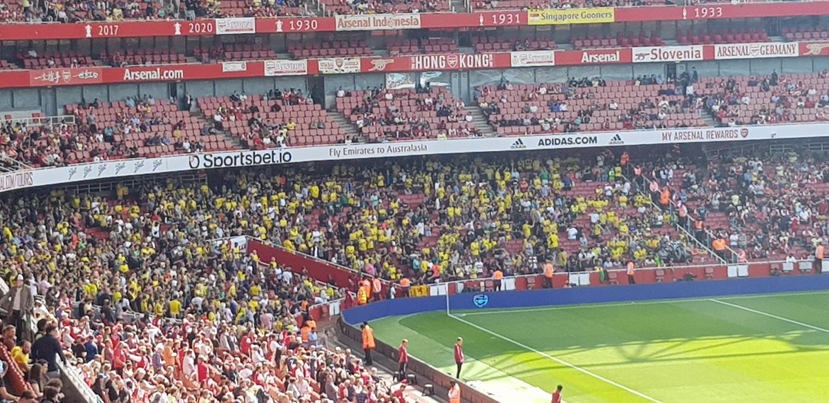 BA06RNY's tweet photo. @NorwichCityFC great support from the yellow army! 💛💚💛💚 https://t.co/OLV24ANQ2g