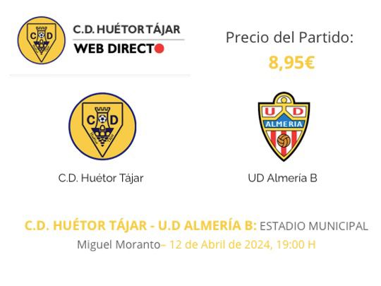 ⚠️ RECORDATORIO ⚠️

Mañana el partido frente a la <a href="/AcademiaUDA/">UD Almería B y Academia UD Almería</a> también podrá seguirse en directo a través de cdhuetortajar.webdirecto.com 📽🖥

#SentimientoHT 💛💙