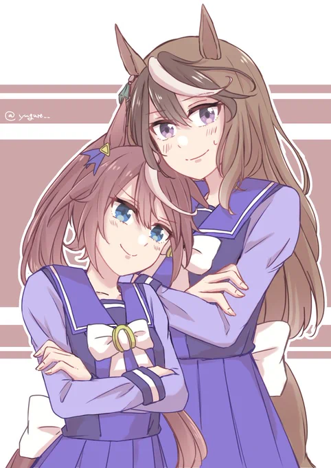テイオーちゃんとルドルフ会長
#ウマ娘 