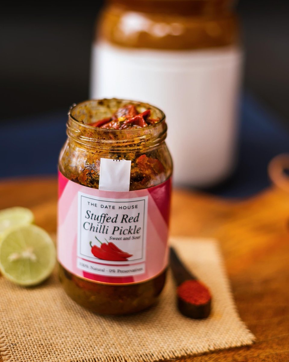 TheDateHouse1's tweet photo. As Indians,Chilli is such an important ingredient in our indian cuisine. Without it,a meal is very incomplete. Don't you agree? 
Did you also know that India is the largest producers of chillies? All our pickles are Preservatives Free!
#productphotography #foodphotography #pickle https://t.co/VtLwDG25xl
