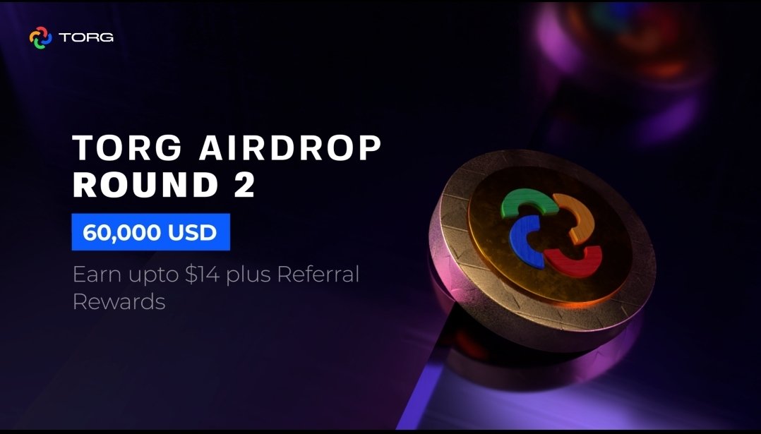 CryptoTownEU's tweet photo. 🚀 #Airdrop: TORG Round 2
💰 Value: 15,000,000 TORG ( 35,000 USD)
💸 Tasks: Up to 3000 TORG (~$7)
👥 Referral:  1,000,000 TORG (~$2,300) for the top 10 referrers.
📊 Market: Coingecko, BitMart, DigiFinex
📼 Audit: Certik 

Talk with the telegram bot
https://t.co/oFugY0pvjQ https://t.co/Jve97qYi20