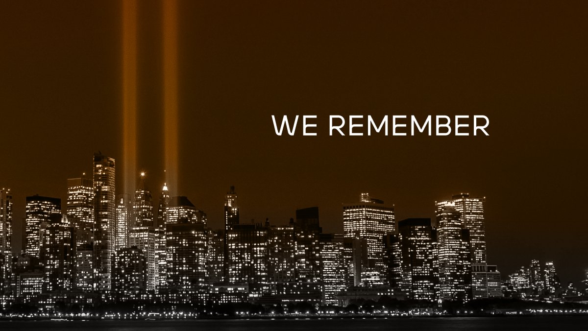 Remembering those we lost 20 years ago today. #NeverForget