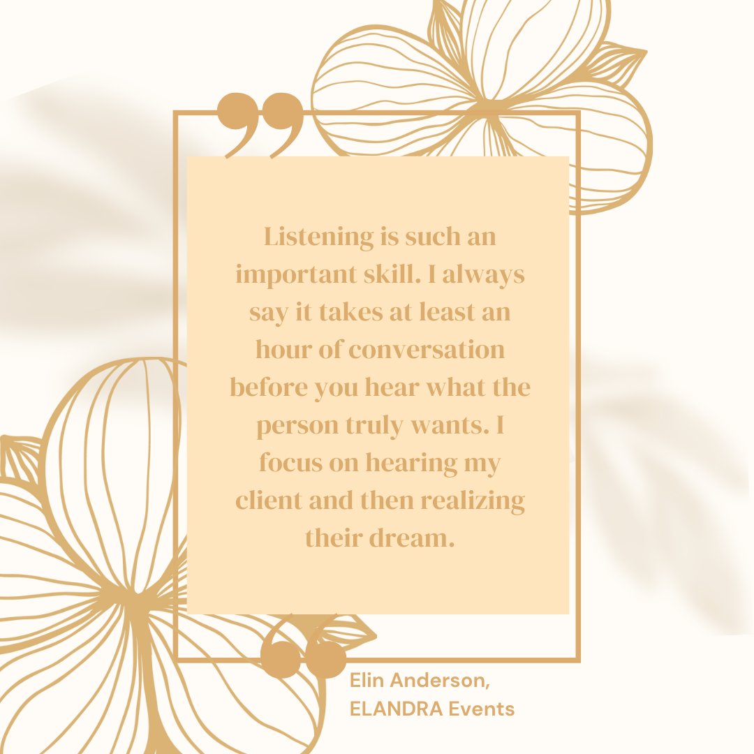🥂 ELIN SHARES 🥂 Nailing down every little detail is key to being prepared for anything! Our Testimonials tell it best! Check them out on our website.⁠ elandraevents.com/testimonials⁠ #eventmarketing #eventprofessional #eventinspiration #eventcoordinator #eventdecor #corporateevents
