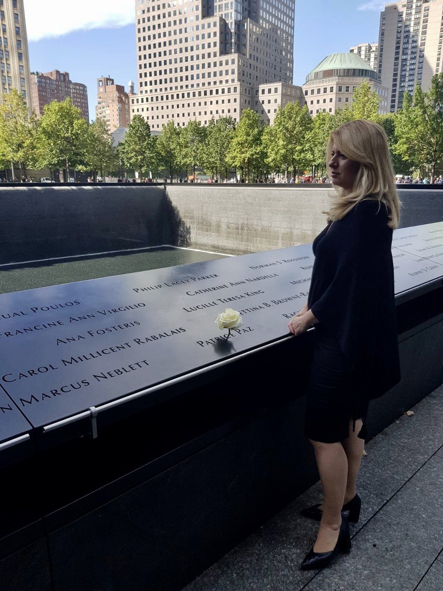 ZuzanaCaputova's tweet photo. On 9/11, we recall the horror of the tragic events 20 years ago and mourn the loss, which brought so much pain to so many. Terrorism wins if we fail to stay who we are as democratic and free societies. https://t.co/7c0Cf8ODtO