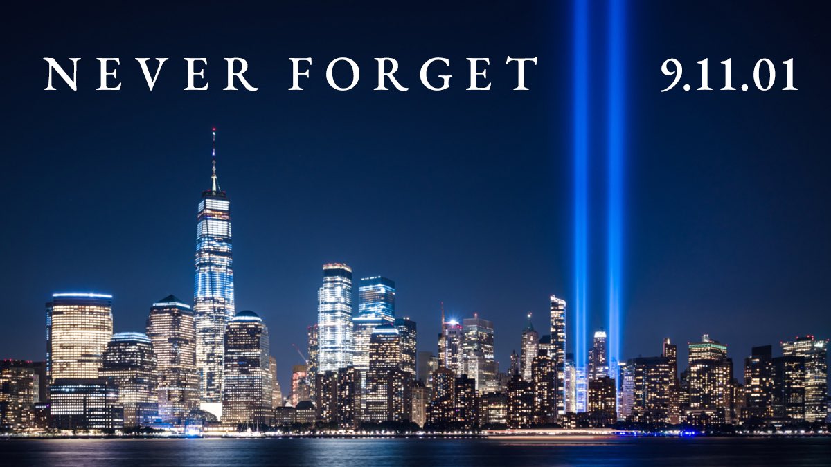 Remembering those that we lost and the families they left behind. #neverforget