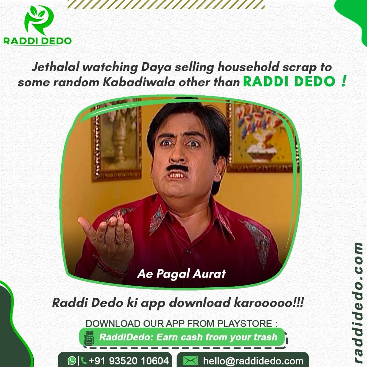 RaddiDedo's tweet photo. What #Jethalal says...
#jethalalsays #jethadaya #jethalalmemes https://t.co/3eNUL8Z83m