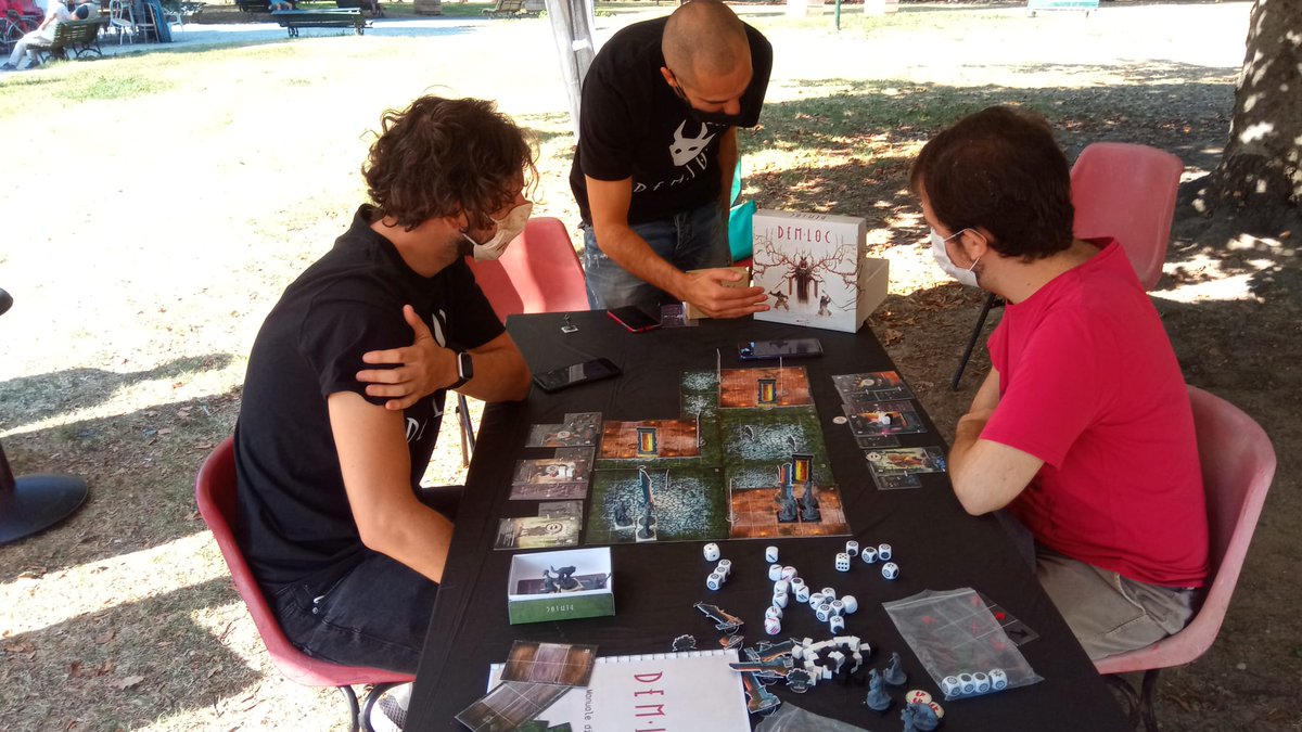 dem_loc's tweet photo. We are waiting for you at our table to discover, directly with the creators of the game, the world of #Demloc.
Come and meet us at To Play, parco della Tesoriera Turin. 
#giochidatavolo #boardgaming #esploragiochi  #boardgame #boardgamers #brettspiel #brettspieler 
#boardgamegirl https://t.co/SpUB3aKgni