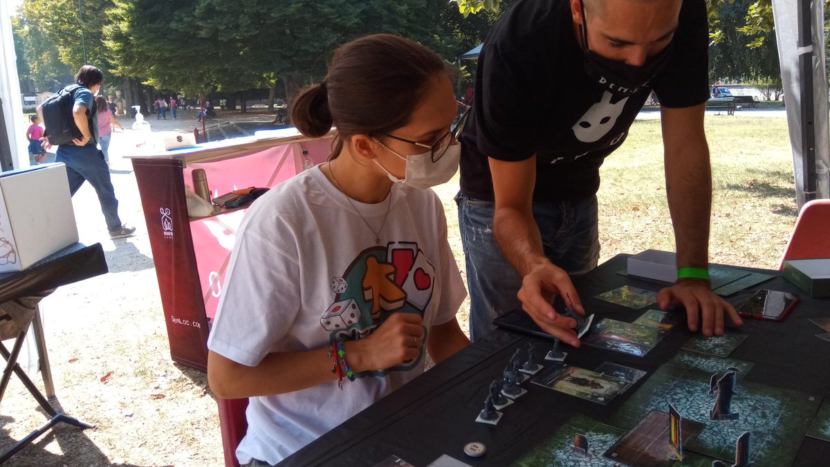 dem_loc's tweet photo. We are waiting for you at our table to discover, directly with the creators of the game, the world of #Demloc.
Come and meet us at To Play, parco della Tesoriera Turin. 
#giochidatavolo #boardgaming #esploragiochi  #boardgame #boardgamers #brettspiel #brettspieler 
#boardgamegirl https://t.co/SpUB3aKgni