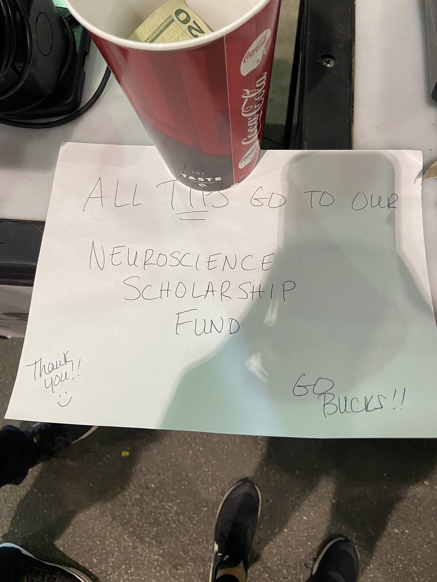 OSUNeuroscience's tweet photo. Getting ready to kick off 🏈concession stand sales - partial proceeds go to our Diversity in Neuroscience Scholarship fund!!  🙆‍♀️🙌 If you’re at the game, come visit us at the Grab N’ Go station on A-Deck, 10/12 East for drinks! 🥤🍺😋 https://t.co/5YSRw96Fk2