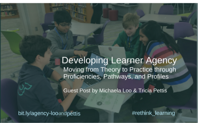 Q3. Here is a sister team <a href="/MichaelaMLoo/">Michaela Loo</a> and <a href="/triciapettis10/">Tricia</a> who shared how to develop Learner Agency: Moving from Theory to Practice through Proficiencies, Practice, and Profiles 
bit.ly/agency-looandp… #CrazyPLN