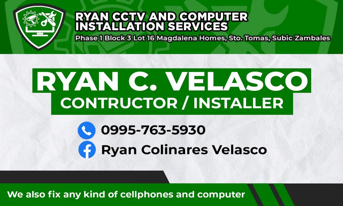 editwithbea's tweet image. Calling Card for Ryan CCTV and Computer Installation Services

#BDesigns
#VideoEditor 
#GraphicDesigner