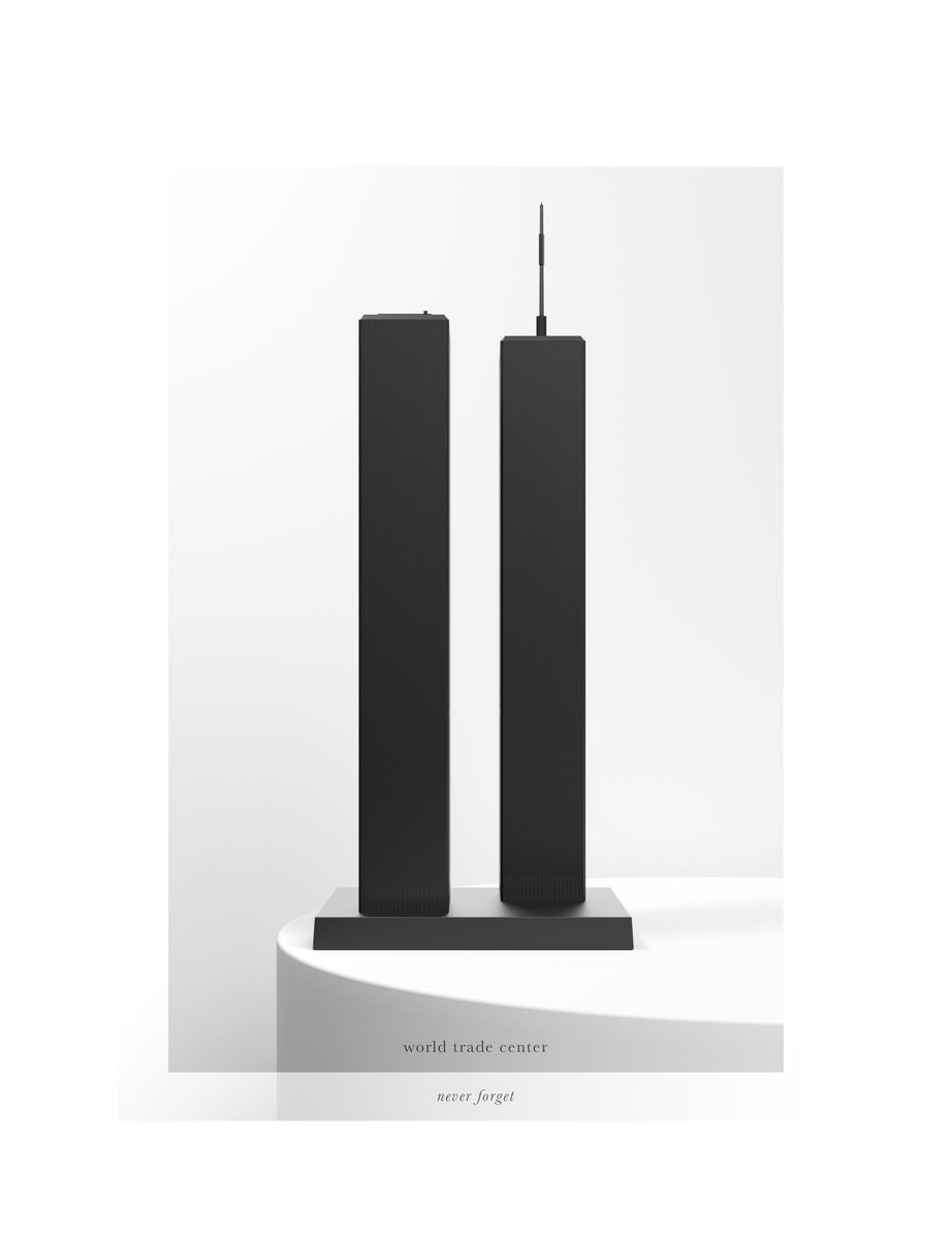 HoaStudio's tweet photo. Commemorating 20th anniversary of 9/11, we present our "New York's Iconic Architecture" collection, consisting of 6 exclusive designs and the World Trade Center special edition "Never Forget".

Prints available in different formats on demand via DM #NeverForget911 #NewYork https://t.co/SrQbmIYAYt