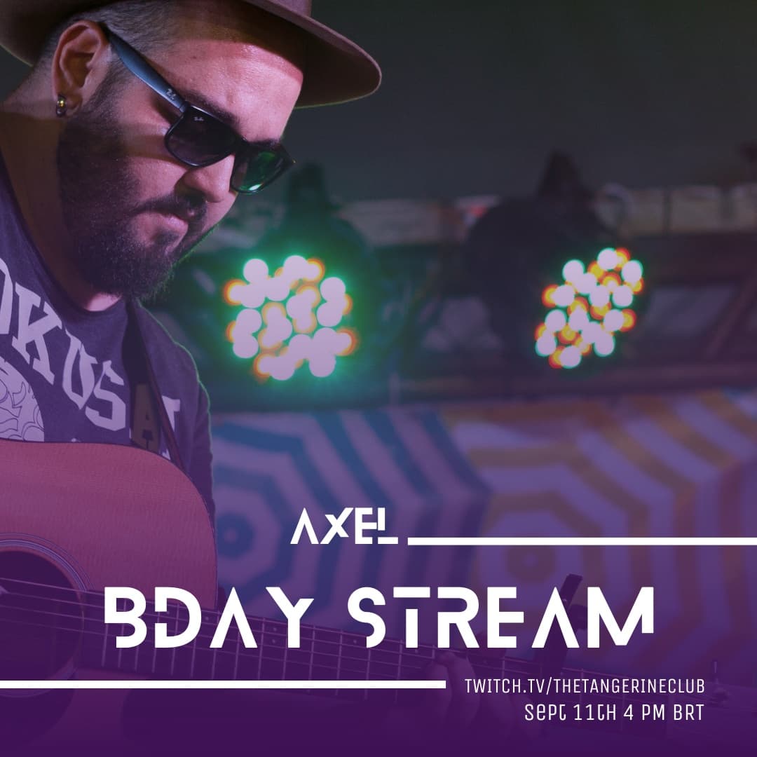 It's Saturday so we are #jammin and lots of nonsense are going on! It is also AXEL BIRTHDAY STREAM! 🥳 Wait, WAAAT?! Come join us and <a href="/gabrielmeddrums/">The Gabe Studio</a> for a wonderful #twitch stream, many songs and good laughs! 🤪
Stream starts at 4 PM BRT at

twitch.tv/thetangerinecl…
