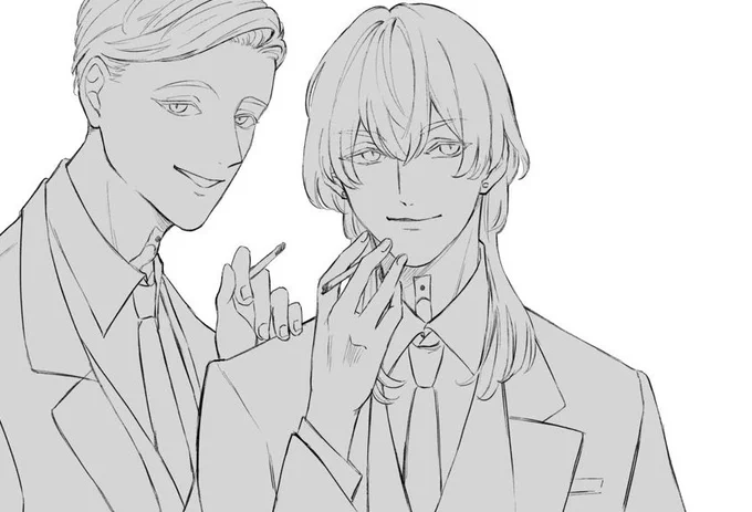 これは今描いてる梵天灰谷兄弟(フリート) 