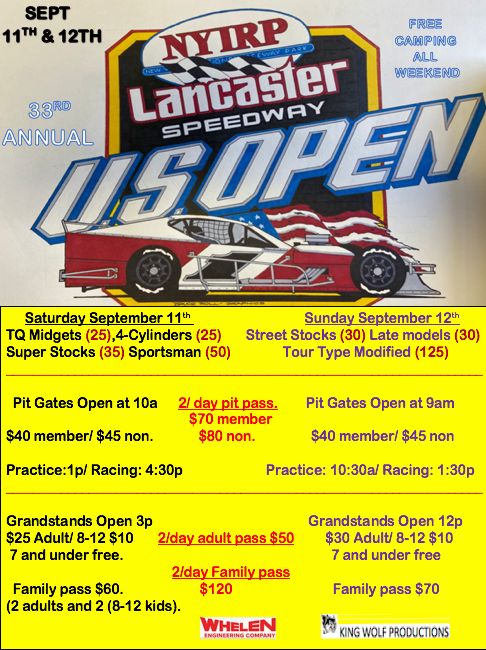 US OPEN Weekend is here!