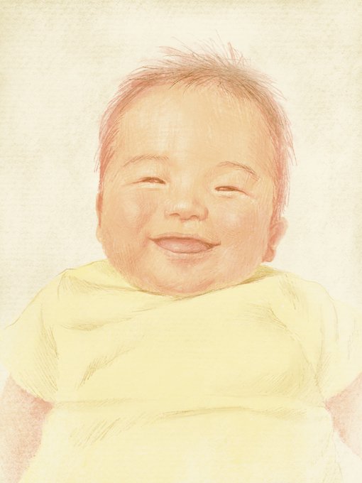 赤ちゃんの笑顔のtwitterイラスト検索結果