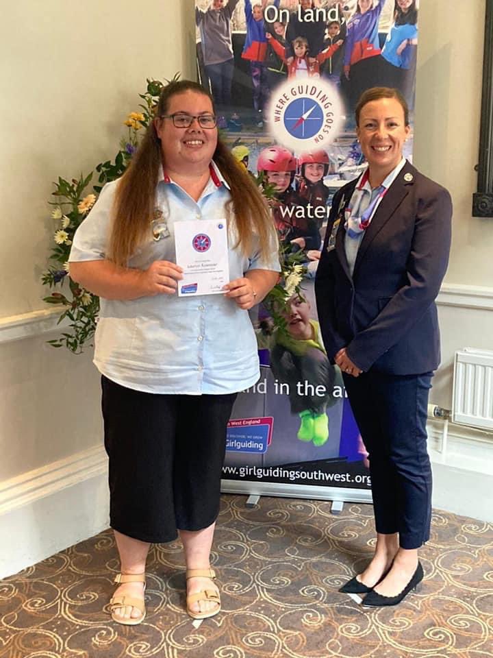 Congratulations to Lauren for receiving her award in Salisbury at the Region Compass Award celebration👏🏼🌟 <a href="/GirlguidingSWE/">Girlguiding SWE</a> <a href="/guidingcornwall/">Girlguiding Cornwall</a>