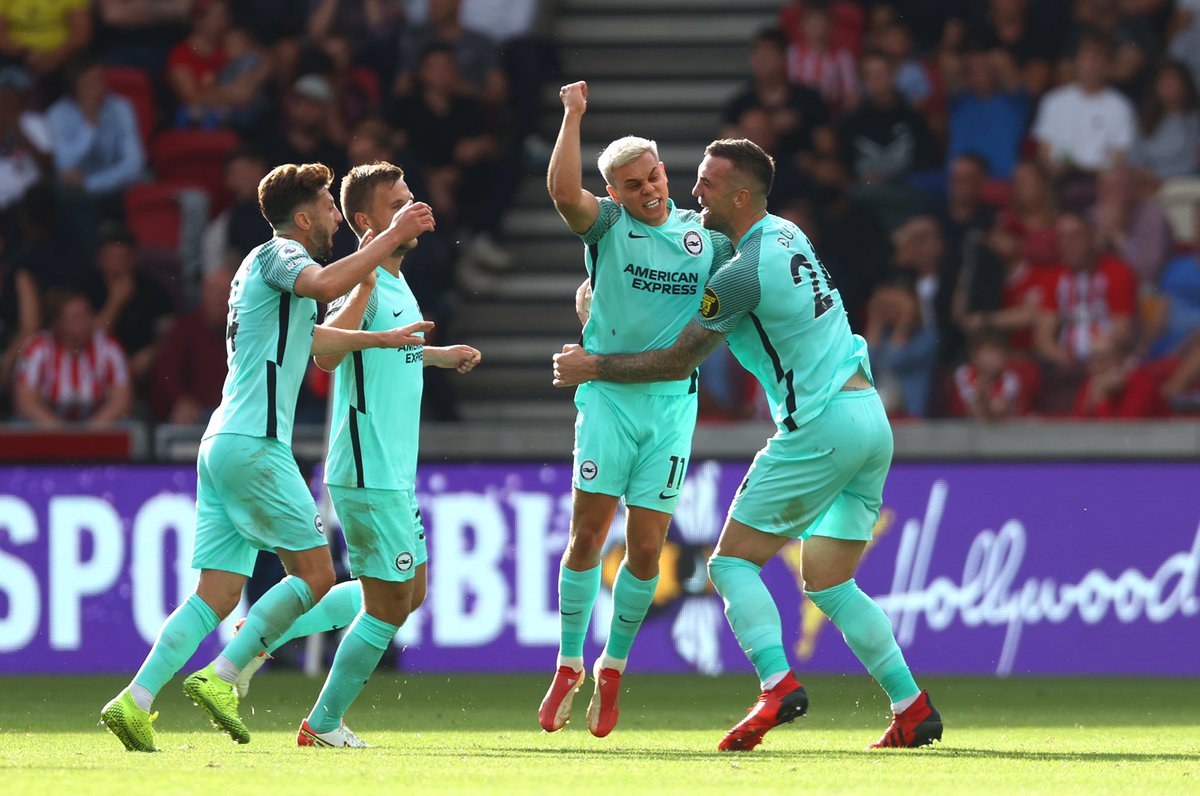 Leandro Trossard scored a last minute winner to help Brighton claim all three points and end Brentford’s unbeaten start in the Premier League.

Brentford 0-1 Brighton; Trossard 90’

#brentfordfc #bhafc