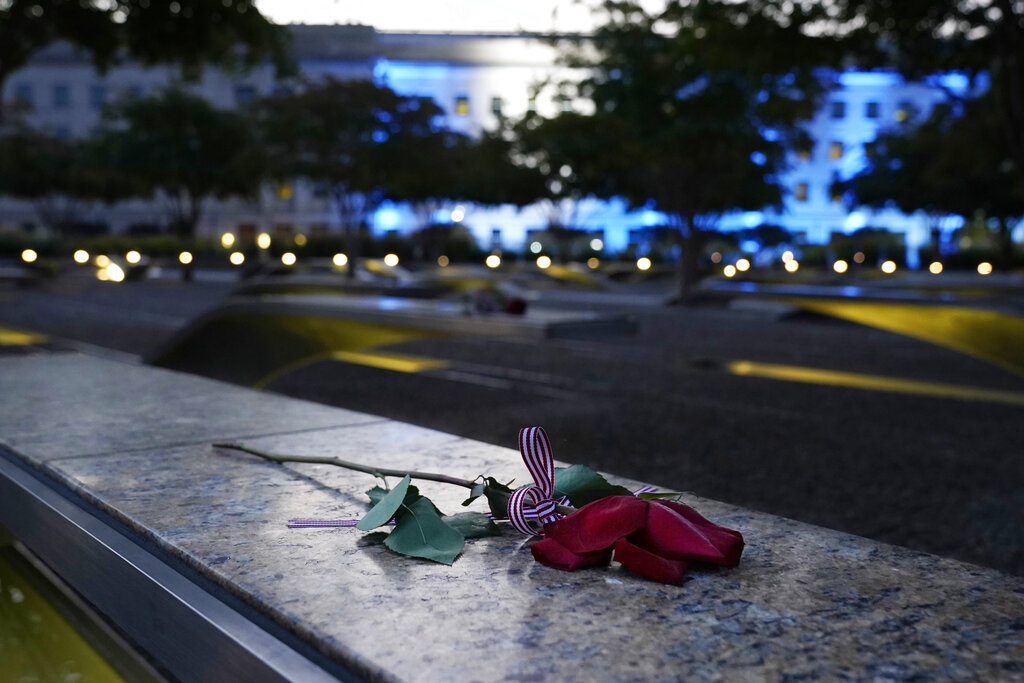 The American flag was unfurled at the Pentagon in Washington D.C. Saturday morning at sunrise, on the 20th anniversary of the terrorist attacks.

#CGTNAmerica