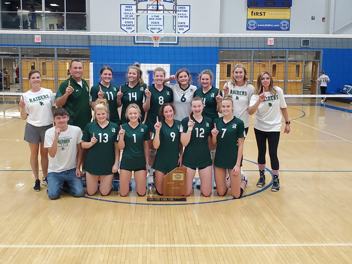 Lady Raiders are Ripley County Champs in Varsity volleyball defeating Batesville in 5 games. Outstanding Job girls! #GoRaiders!