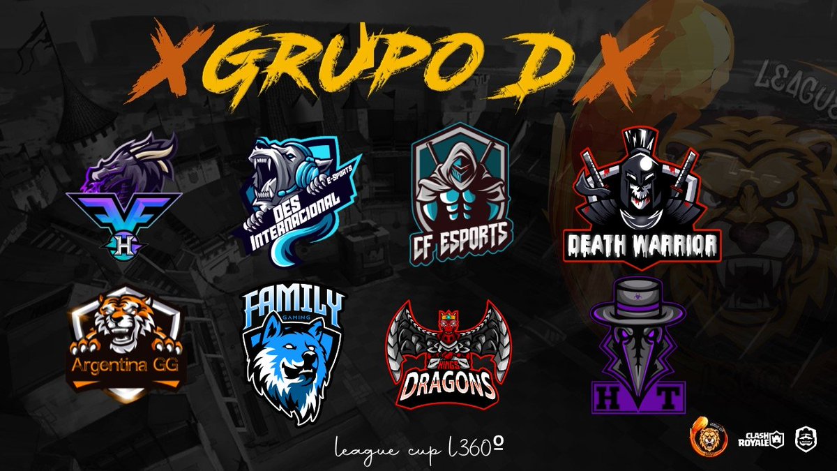 LEAGUE CUP L360° (@cupl360) on Twitter photo #ClashRoyale | PRESENTACIÓN GRUPO.
GRUPO D | 8 EQUIPOS | ELLOS SON:
@TeamFHN
@DES_InterCr
<a href="/CF_Esports_GG/">CF Esports</a>
<a href="/DeathWarriorCR/">©®Death Warrior</a>
<a href="/ARGENTINACR4/">ARGENTINA GG</a>
<a href="/FamilyGamingGG/">Family Gaming</a>
<a href="/KingsDragonGG/">Kings Dragon's</a>
<a href="/Hel_TeamCR/">HelTeam</a>
Buena suerte equipos.
LEAGUE CUP L360°
🎨 | <a href="/CaveQs/">QS I Cave</a>
🎨 | <a href="/D_Danny01/">DANNY CR 😊</a> #ClashRoyale | PRESENTACIÓN GRUPO.
GRUPO D | 8 EQUIPOS | ELLOS SON:
@TeamFHN
@DES_InterCr
<a href="/CF_Esports_GG/">CF Esports</a>
<a href="/DeathWarriorCR/">©®Death Warrior</a>
<a href="/ARGENTINACR4/">ARGENTINA GG</a>
<a href="/FamilyGamingGG/">Family Gaming</a>
<a href="/KingsDragonGG/">Kings Dragon's</a>
<a href="/Hel_TeamCR/">HelTeam</a>
Buena suerte equipos.
LEAGUE CUP L360°
🎨 | <a href="/CaveQs/">QS I Cave</a>
🎨 | <a href="/D_Danny01/">DANNY CR 😊</a>