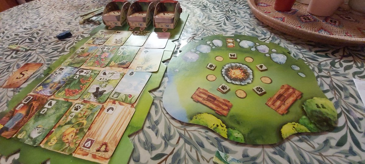 This week's #DateNight #BoardGame with <a href="/Mrs_B_Reading/">Mrs B</a> is the gorgeous Meadow. Those cards, man! #weekendvibes #gamingteachers