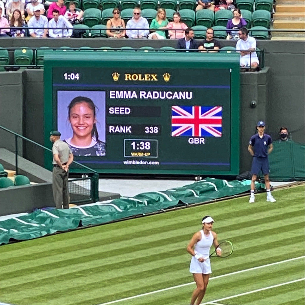Here we go. Go Emma. Loved watching you at Wimbledon. Best Wishes X