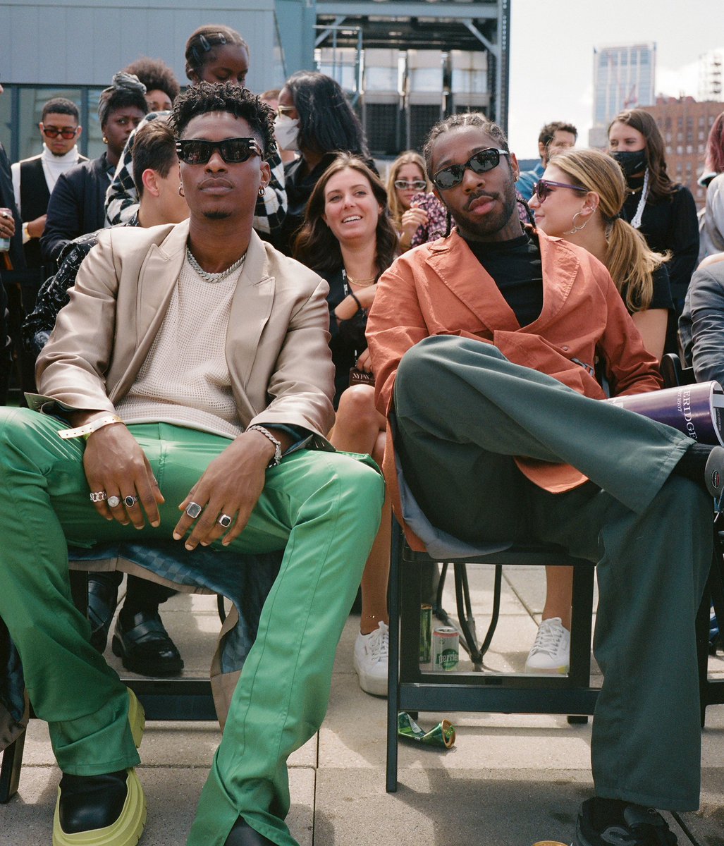 iamcjhart's tweet image. Lucky Daye &amp;amp; Brent Faiyaz at the Tombogo show