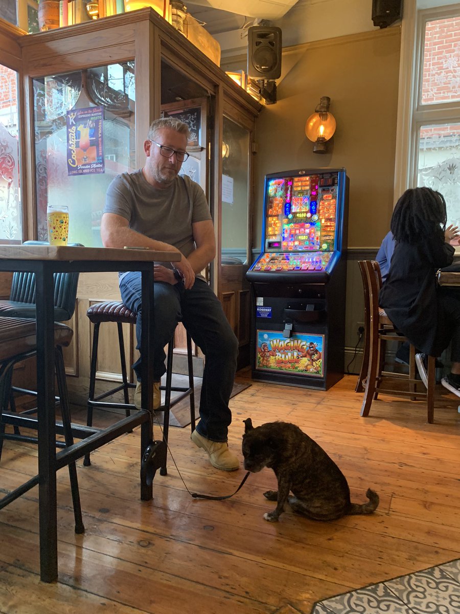 Not many pubs are 
DOGGY FRIENDLY 🐕‍🦺🐩🦮 
Lucky for Boris @thekingsheadenfield is 💛

#doggyfriendly #dogfriendlypub 
#enfield #enfieldtown #en2