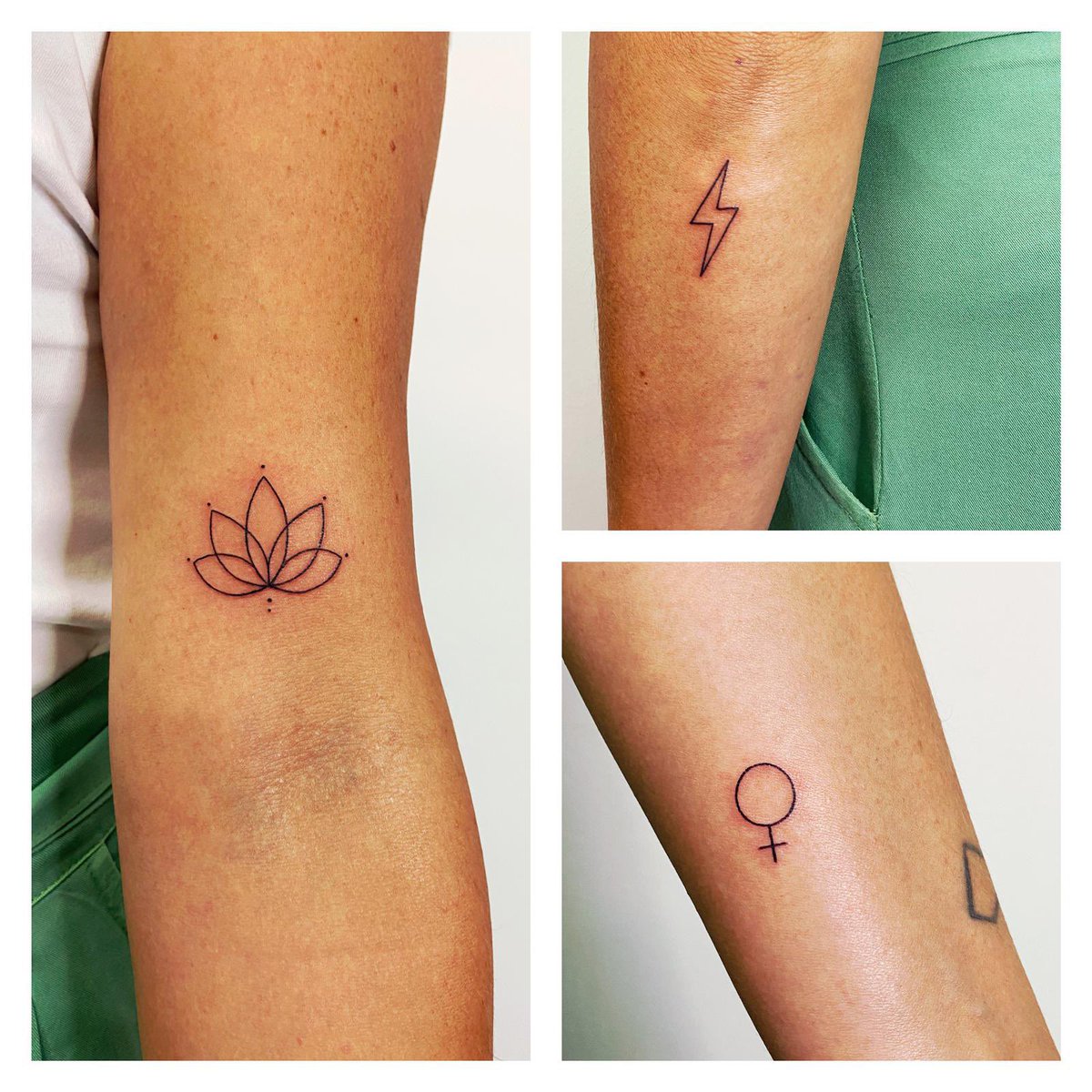 mire_tattoo's tweet photo. Mini Tattoos by @mire_tattoo
Pequeños Tattoos con grandes significados .
#flordeloto #tattoo #tatuadoras #bcnink #minitattoos #summer #barcelona #santako #tattoogirls #tattoowoman #Diada2021 #catalunya #design #weekend https://t.co/OYosN8Byzt