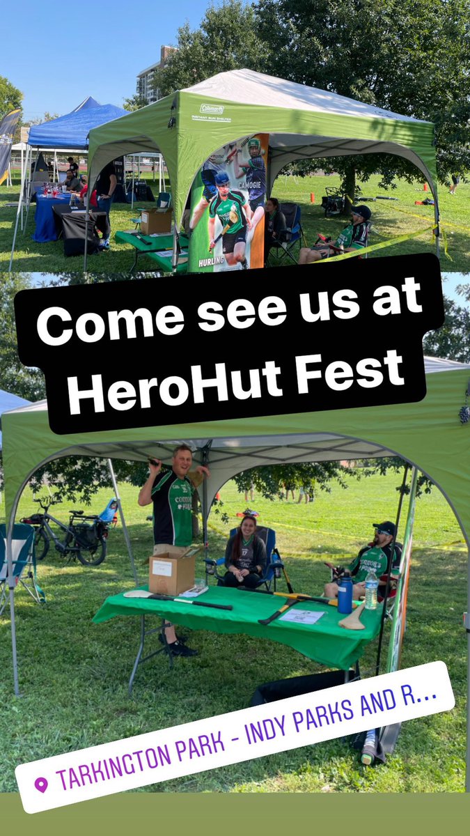 We’re out at <a href="/TarkingtonPark/">Tarkington Park</a> for <a href="/HeroHutOrg/">Hero Hut</a> Fest. Come by and see us!