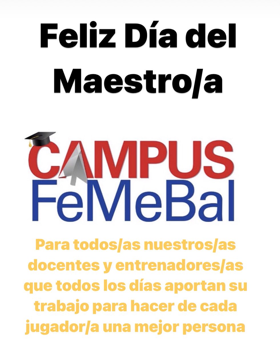 Feliz Día del Maestro/a <a href="/femebal/">Fe.Me.Bal.</a>