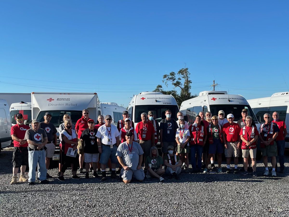 BeaverJulie's tweet photo. Mom and Dad are headed home after their Red Cross deployment leading a great kitchen crew in Gonzales, LA. They are ready to be home for some rest, relaxation, and cooler temps! @mnredcross @RedCross #HurricaneIda #HereIAmSendMe https://t.co/gI121oFl1o