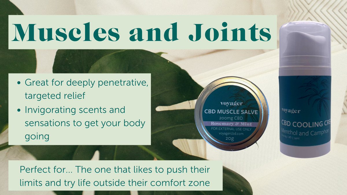 VoyagerLifeUK's tweet photo. For #CBDAwarenessMonth we're looking at the ways that you can take CBD!
Do you like to push yourself to the limit? These products combine pure CBD isolate with other ingredients to soothe and relax muscles and joints πͺ
π https://t.co/WBqL0u37Cy https://t.co/1IUgVnMb2t