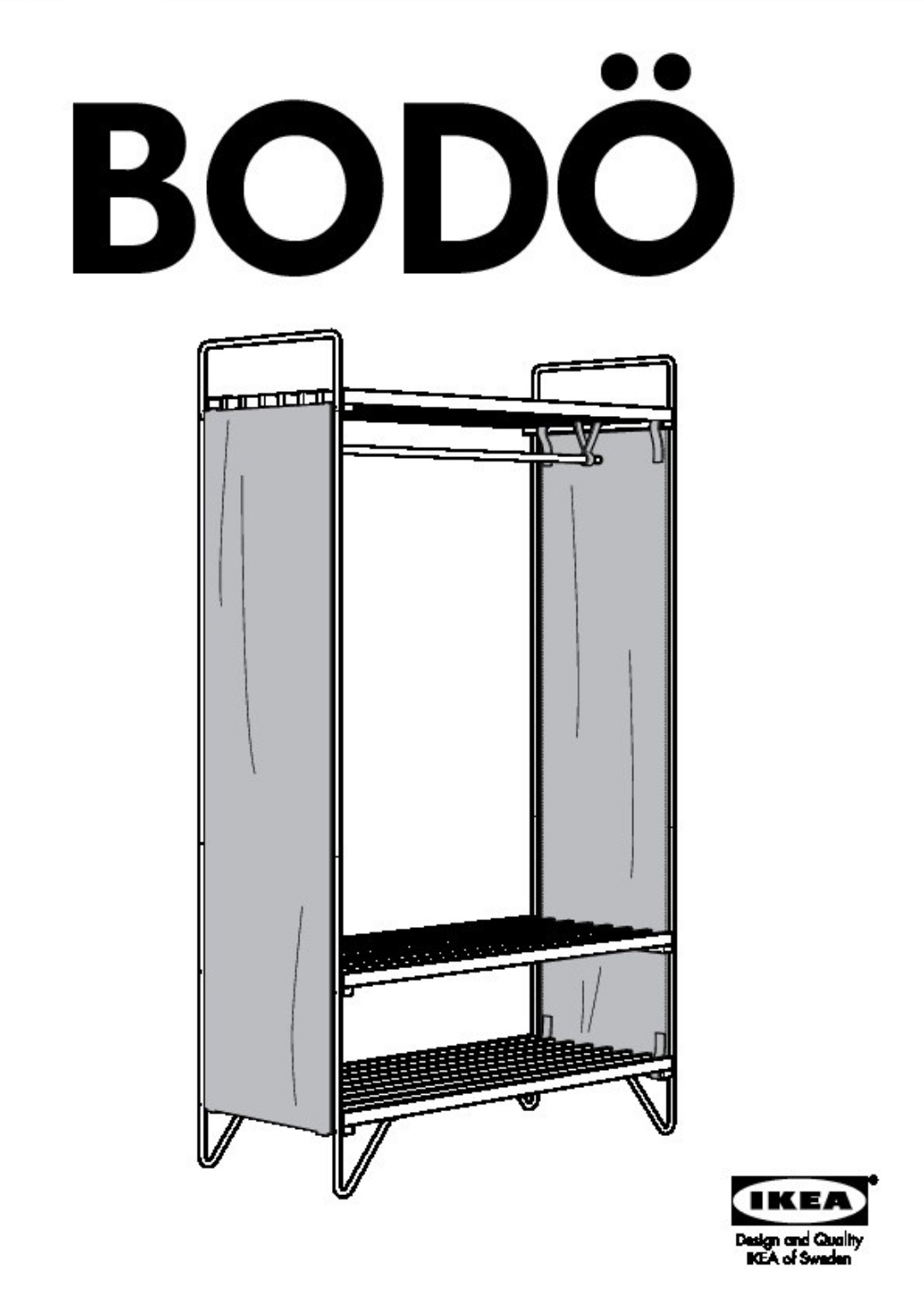 Ikea bodo wardrobe outlet