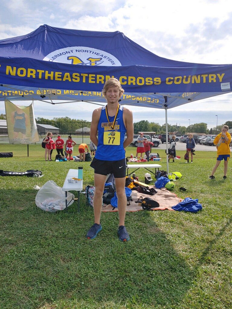 <a href="/CNEHighSchool/">CNE High School</a> Boys Cross Country keeps taking care of business. Senior Summit Northrup breaks a CNE and Vern Hawkins course record with a 16.25. Congrats to Summit, Coach Cooper, and the whole team on a first place finish. 

<a href="/ClerSunSports/">Clermont Sun Sports</a> <a href="/cneschools/">CNE Schools</a>