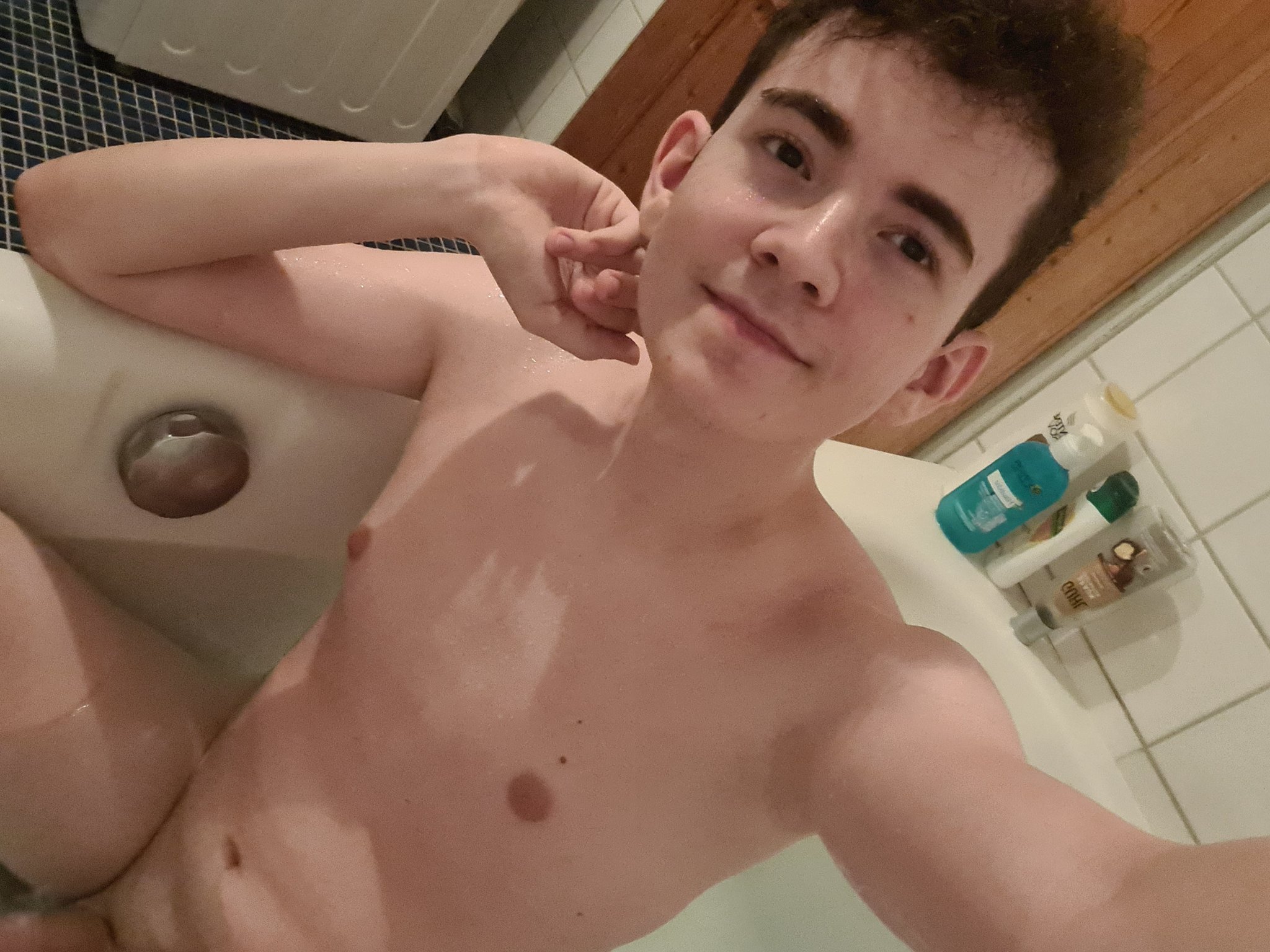 Hey umm... wanna join my bath? ? There's not much room but I think you don't mind getting a little close