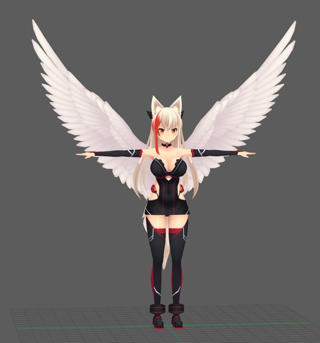 ・うちの子試作品
試作品に翼生えた。
うちの子3D仕上がるの楽しみようへへ……

※無断転載・無断利用お断り
※モデルは個人で制作を依頼したものです
※キャラデザ:狐ノ沢先生
(@TYBAyosizawa)
※モデリング:あいんつ先生
(@einz_zwei)
※無断転載とかお断り 