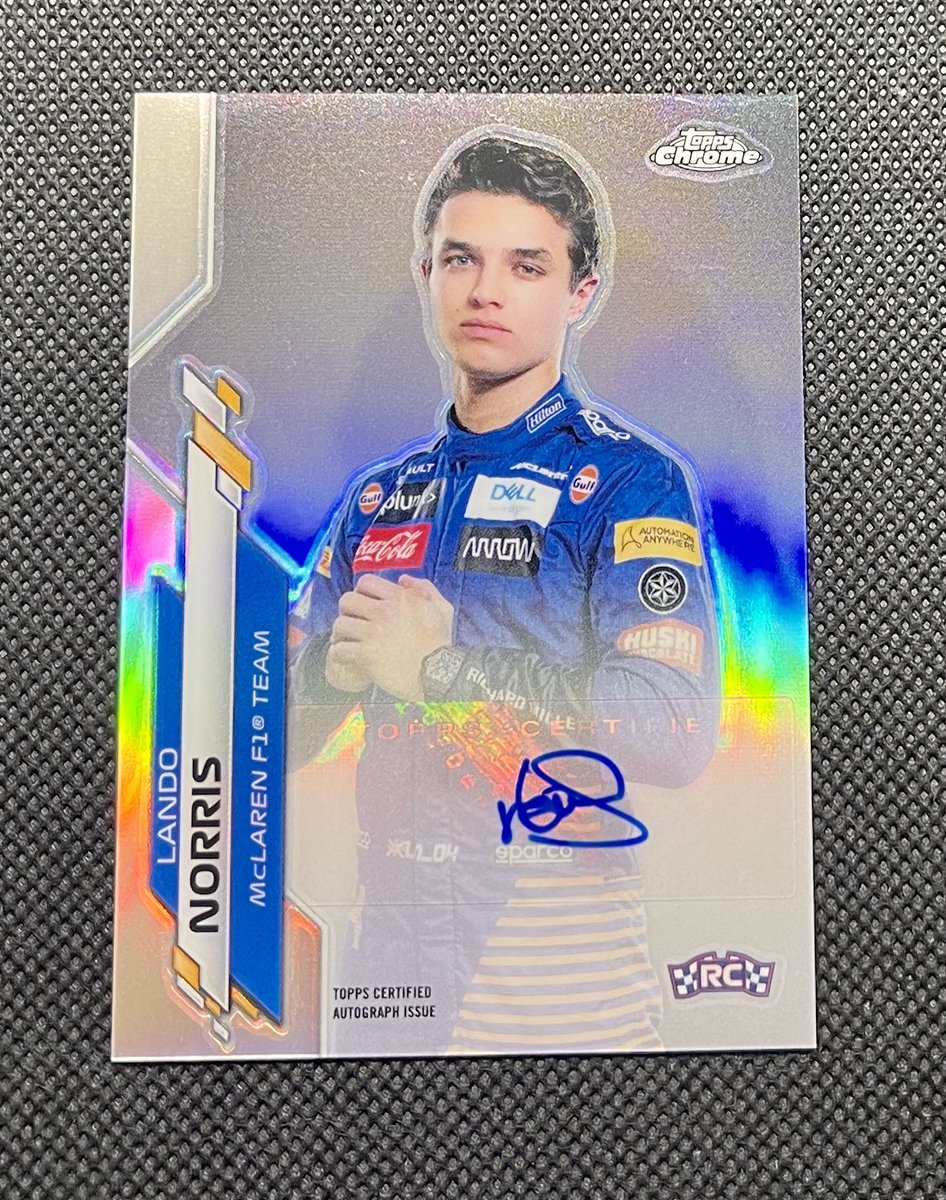 donnelly_K's tweet photo. @midwestboxbreak @PhilsPulls Lando Norris Refractor Auto /74
$2500 shipped https://t.co/q9xrOdqPsn