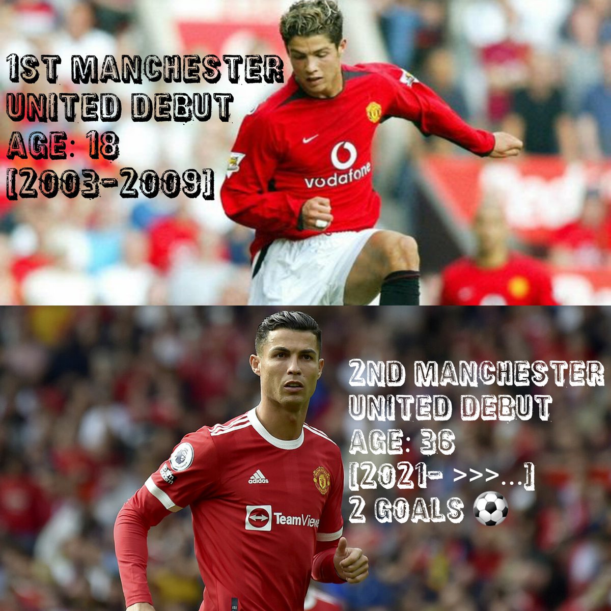 myamitmishra's tweet image. #seconddebut
#cristianoronaldo
#ronaldo
#CR7 #GOAT
#ronaldoreturn
#dreamreturn
#dreamdebut
#welcomeback #welcomehome #unitedagain #manchesterunited #manunited #manu #thereddevils
#united ⚽