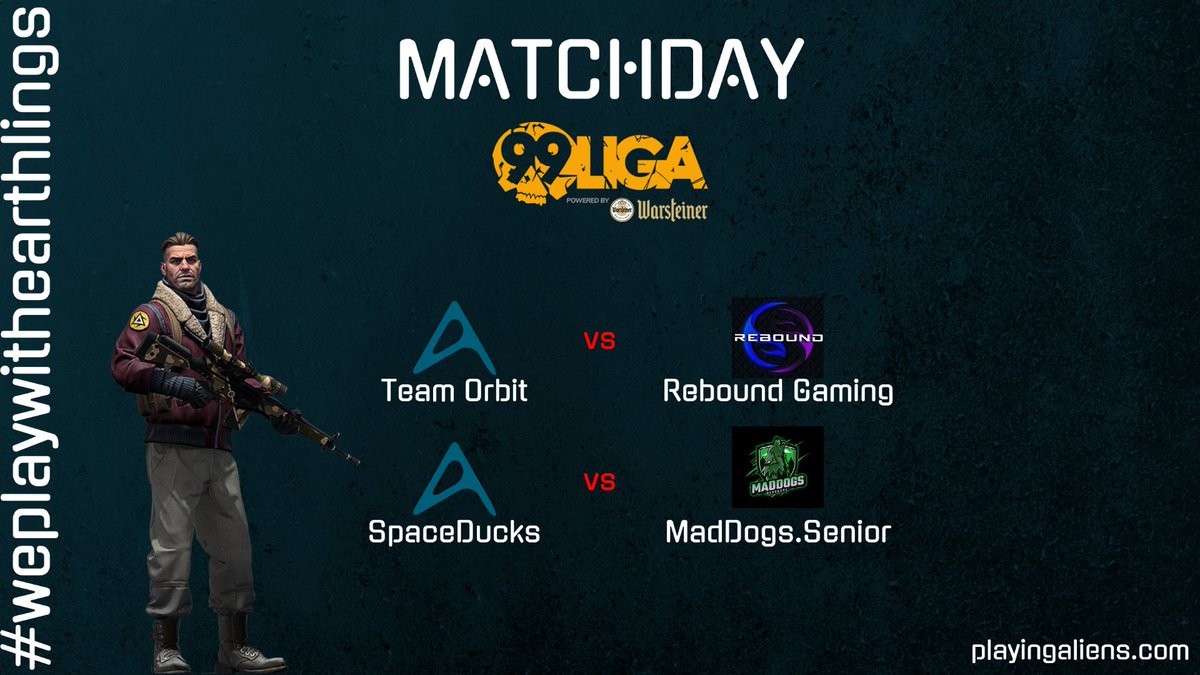 AliensPlaying's tweet photo. ๐ฅ Matchday ๐ฅ
Heute geht es in der @99DAMAGEde Liga fรผr unsere Teams weiter ๐
#TeamOrbit
โฐ 17:30 Uhr CEST
๐บ https://t.co/jY0PSCRVN9
@SpaceDucks_PA
โฐ 20:30 Uhr CEST
๐บ voraussichtlich kein Cast ๐ข
Let's go Aliens ๐ฝ
#esport #csgo
#weplaywithearthlings ๐จโ๐ https://t.co/VUQjaGn8yP