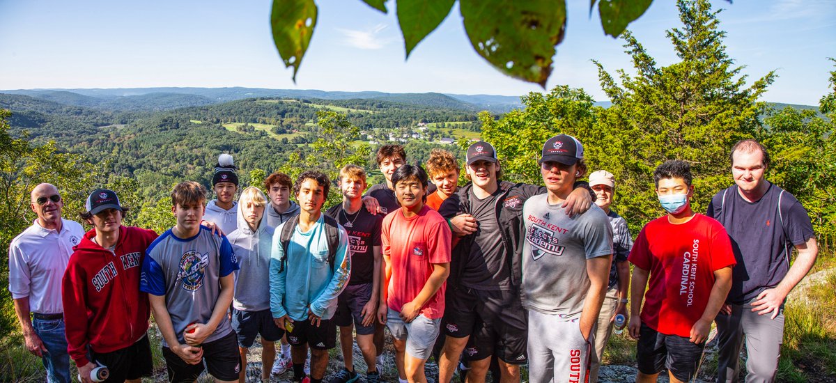 SouthKentSchool's tweet photo. A group of boys got to enjoy the view from Bull Mountain while hiking for #southkentsaturday. Thank you, Head of School Lawrence Smith ’73 and Director of Academic Counseling Lynn Mellis Worthington, for leading the boys up.
#sksnation #kentct #nwct #litchfieldcounty https://t.co/EwsZk1xZDS